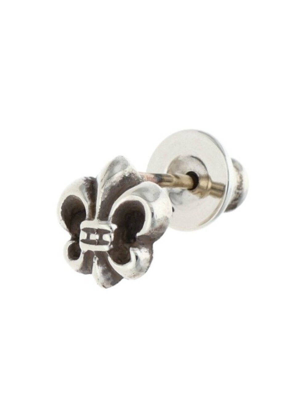 Chrome Hearts Co Bs Flr Bs Flare Stud Silver Earrings